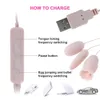 Vibradores Lengua Vibrador 10 Modos USB 3in1 Huevo Vibrador Punto G Masaje Oral Lamiendo Clítoris Estimulador Erótico Adultos Juguetes Sexuales para Mujeres 230627