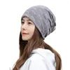 Cycling Caps Fashion Outdoor Hat Head Wrap Headwear Scarf Turban Stripe Ruffle Cancer Mooncap Beanie