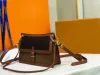 3A saco de luxo designer mulheres vintage axilas clássico saco elemento duplo alça de ombro único portátil crossbody pequenas bolsas de couro genuíno m40729