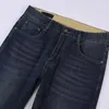 Designer jeans för män Wash Jeans Raka ben High Street bokstavstryck för avslappnade långbyxor