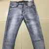 Деловая повседневная 2PCS Мужские брюки наборы простая дизайн джинсовая куртка с длинным рукавом и джинсы