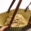 Sac de paille décontracté pour femmes, couverture de panier, sac à bandoulière seau, sacs seau d'extérieur d'été, sacs à main de Shopping