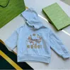 Designer Kinder Streetwear Hoodies Jungen Mädchen Unisex Sweatshirts Mode Alphabet Print Gedruckt Pullover Baby Kinder Freizeitkleidung Tops grau Weiß dhgate