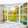 Tapestries Forest Avenue Outside The Window Printed Tapestry Decorative Tapestry Home Decor Big Wall Hanging Blanket