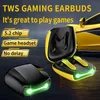 R05 Tws Écouteurs de jeu à faible latence avec boîtier de charge Écouteurs sans fil Casque Bluetooth Stéréo Écouteurs tactiles par kimistore