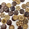 Wooden Buttons 18mm Coconut 2 holes for handmade Gift Box Scrapbook Craft Party Decoration DIY favor Sewing Accessories241h