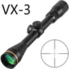 LP VX3 Tactical Rifle Scope 3-9x40 Illuminated Sight Sight Scope Hunting Scopes per AiRoSoft con supporto da 11/20 mm
