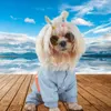 Hundkläder Snygg Pet Romper Anti-fall Jumpsuit Färgmatchning Vindtät Fyra Leggings Valpkläder