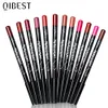 Läpppennor QI 12 färger Lip Liner Pencil Set Naken Matt Lipliner Vattentät Långvarig Läppstift Liner Professionell Makeup Kit Pencil 230705