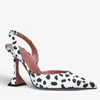 and American European Style Sandals Sexy Large Size Spotted High Heels Word with Toe for Women