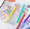 A5/A6/A7 PVC Cover Cover Clear Szipper Storage Bag 6 Hole Hole Hoater Actionery Action Office Travel Document Sack JL1456