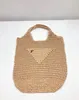 mode Halm strandtriangel Raffia Dam Hobo stor tygväska för herr gymtoalett Clutch Designerväska Cross Body lyxiga pochette Axelväskor dam handväska under armarna