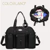 Väskor Colorland Baby Fashion Mummy Maternity Diaper Nappy Bag Organizer för pappa Messenger Byt väskor Mor Handväska Bolso Maternal