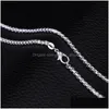 Chains 18K Gold Plated Box And 925 Sterling Sier Choker Necklaces For Women Men S Fashion Jewelry 16 18 20 22 24 Inches Drop Deliver Dhuqq