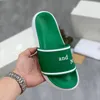 Basen Slide Designer Kapcie na męskie damskie Claquette Flat Mules Scuffs Summer Beach Buty Czarne białe Czerwone Znaki Listy Exced Slowery Sandały Rozmiar 35-45