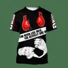 Erkek Tişörtleri Tessffel Boks Sporları 3D Baskı 2021 Yeni Moda Yaz Harajuku Tshirt Unisex Top Oneck Kısa Kollu Damla Nakliye B30 J230705