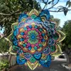 Filmy 3D mandala wiszące wiatrowe dzwonki do domu wystrój domu balkon balkonowy dekoracja ogrodu Outdoor wisiorek wiatrowy zestaw sublimacja sublimacja