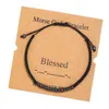 New Popular Handmade Believe Morse Code Braided Couple Bracelet