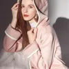 المعاطف النسائية Colombo Spring Long Sleeve Cashmere Cashmere Pink Coated مع زر