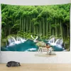 Tapisseries Road in the Forest Tapestry 3D Forest,