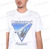 Herr-T-shirts 2023 Casablanca Blå himmel Stadsflygplan T-shirt Herr Dam Högkvalitativ CASA T-shirts Sommar Streetwear Casual Toppar T-shirt T230705