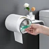 Curtains Waterdichte Wc Dispenser Toiletrolhouder Badkamer Papieren Tissue Doos Muur Roll Papier Opbergdoos Badkamer Accessoires