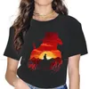 T-shirts för kvinnor Red Dead Redemption 2 Desert Cowboy T-shirt för kvinna tjej 5XL fritids-tröja Nyhet Lös