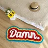 Carpet LAKEA Letter Element Rug 100 Handmade Rainbow Fluffy Tufted Nordic Entrance Area Rugs Funny Bathroom Bedroom Floor Mats 230704