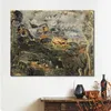 Abstracte figuratieve kunst op canvas de Baou de Saint-jeannet 1923 handgemaakt olieverfschilderij modern decor