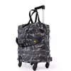 Walizki Fashion Denim walizka na kółkach torba podróżna osobowość Case kobieta 18 Cal koreański pakiet na pokład bagażu