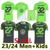 23 24 24 VFL Wolfsburg piłka nożna Weghorst Steffen Brekalo 2023 2024 Koszula piłkarska Arnold Xaver Mbabu Guilavogui Mehmedi Roussillon Kit Kit Malli Brekalo