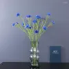 Decorative Flowers Artificial 3-head Cornflower Wedding Scene Flower Art Home Decoration Wind Wheel Chrysanthemum