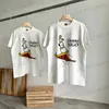 Männer T-Shirts 2023SS Weißes T-Shirt Männer Frauen Bambus Baumwolle Kurzarm Harajuku Hund Ente Liebe Print T-shirt Ich kenne Nigo Hip Hop Tops T-Shirt T230705