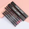 Läpppennor Private Label Vegan Lip Liner Pencil 21 Färger Matt Vattentät Långvarig Läppstift Penna Kosmetika Skönhet Makeup 230705