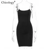 Casual Dresses Chicology diamond thin strap bodycon sexy mini dress party club sleeveless women 2020 summer fashion outfit female short clothes J230705