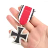 Broschen Einzigartiger Herrenschmuck Kopie Deutschland 1813 Eisernes Kreuz 2. Klasse EK2 Preußen Militärmedaille mit Band Souvenir