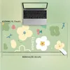 Большой зеленый коврик для мыши Kawaii Flower Anime Cute Natural Rubber PC Компьютерный офисный коврик для мыши Настольный коврик Студенческий ковер с запирающимися краями