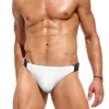 Costumi da bagno da uomo Doppio bottone Tinta unita Nuoto Relè Moda europea americana Sexy Vita bassa Summer Surfing Quick Dry Bikini 230705