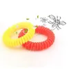 DHL Mosquito Repelente Pulseira Controle de Pragas Esticável Bobina Elástica Espiral Mão Faixa de Pulso Anel de Telefone Corrente Anti-Mosquito Pulseiras Atacado