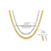 Chains 18K Gold Plated Box And 925 Sterling Sier Choker Necklaces For Women Men S Fashion Jewelry 16 18 20 22 24 Inches Drop Deliver Dhuqq