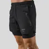 Shorts pour hommes LYFT Shorts de course Hommes 2 en 1 Double pont Séchage rapide GYM Sport Fitness Jogging Shorts d'entraînement Hommes Sports Pantalons courts Bas 230704