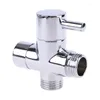 Keuken Kranen KX4B Chroom Messing G1/2 "T-adapter 3 Manieren Voor VENTIEL Douche Diverter Water Separator badkamer Wc Bidet Sproeier