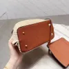 Designer-Einkaufstasche, Sommer-Strand-Strohtasche, neuestes Design, einfache und praktische Nieten-Handtasche für Damen, lässige Leinwand, gehäkelte Umhängetaschen, Geldbörse