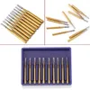 Outras Higiene Oral 10pcs De Alta Velocidade Dentário Aço De Tungstênio Burs Crown Metal Cutting FG 1957 1958 Dentistry Dentist Tools 230704