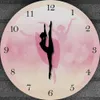 Horloges Murales Horloges Murales Danseuse De Ballet Avec Chiffres Arabes Fille Chambre Décor Princesse Rose Horloge Murale Danse Mur Art Ballerine Mouvement Jambe Z230706