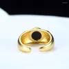 Anillos de racimo, venta de anillos de cobre refinado tallados a mano naturales, anillo exquisito de Jade con incrustaciones de 24k, joyería de moda para hombres y mujeres, regalos