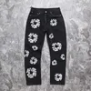 Jeans da uomo Abito di jeans Kapok Stampa Hot Pearl Alta qualità 1 1 Fashion Slim Twist Jacket Camicia di jeans Pantaloni T230705