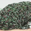 Loose Gemstones Natural Ruby Zoisite Faceted Round Beads 2.4mm