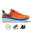 Clifton 9 Hoka One Bondi 8 Athletic Shoe Running Shoes Sneakers Stötabsorberande Road Fashion Herr Damtopp Vibrerande Orange Designer Kvinnor Herr Storlek 36-45