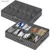 Unterbett-Schuhaufbewahrungsbox, stabiler Organizer mit glattem Reißverschluss, transparentes Fenster, Unterbett-Schuhschrank, Aufbewahrung für 12 Paar Schuhe, L230705